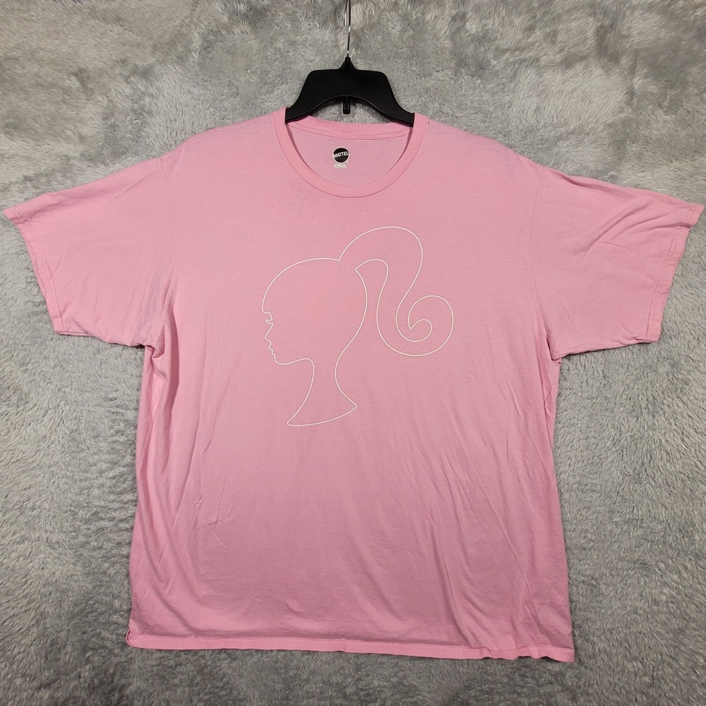 Mattel Barbie Pink Shirt Womens 2XL‎ Graphic Tee Top *